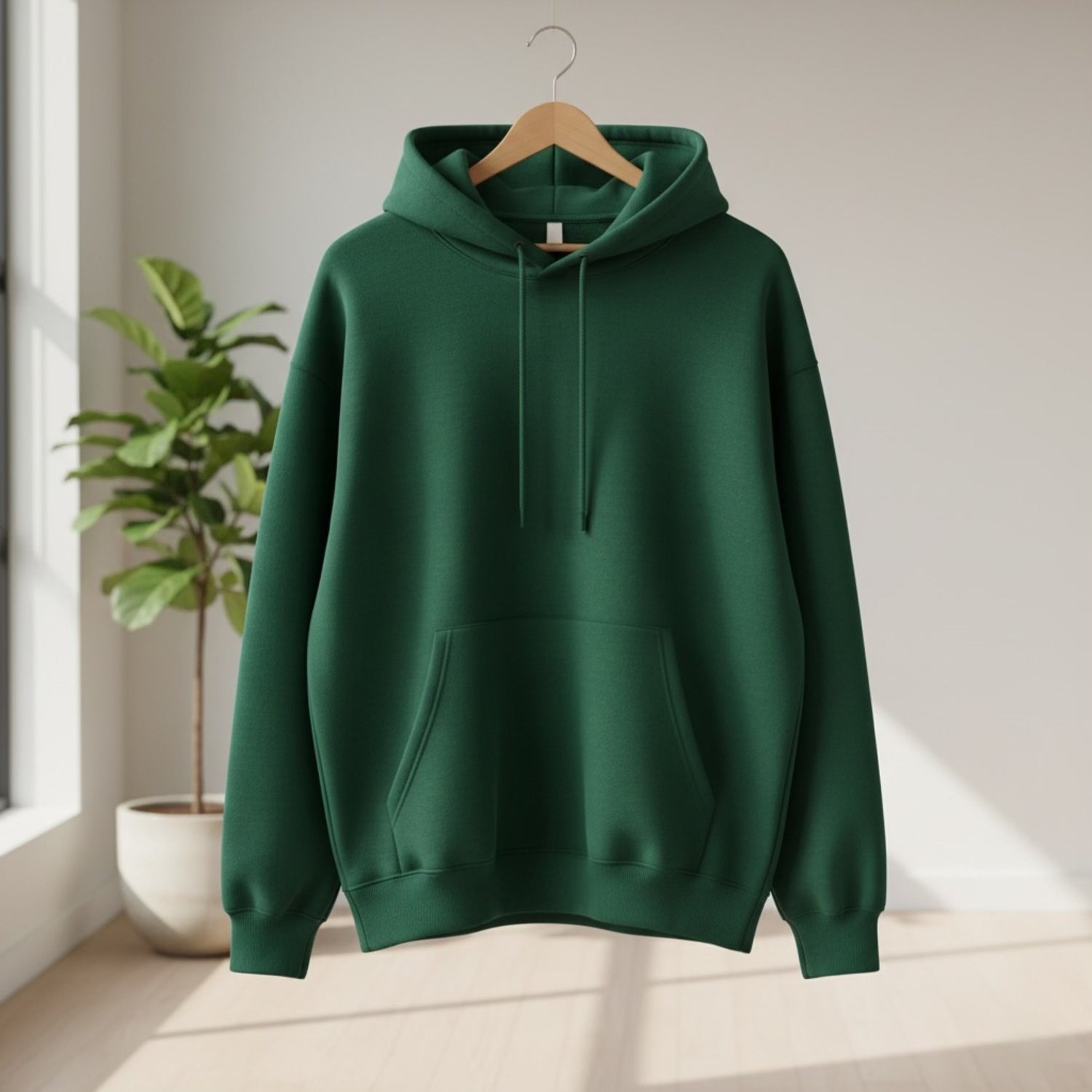 SIMPLE PLAIN HOODIE
