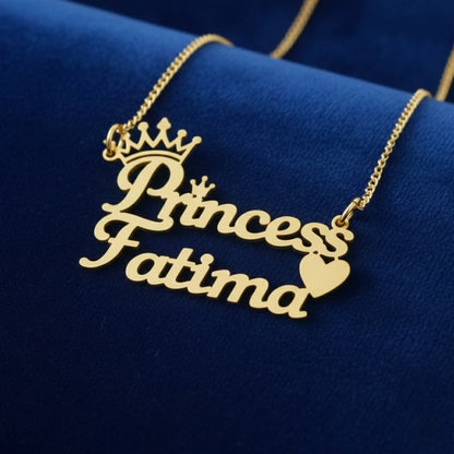 WOMENS GOLD PLATED NAME NECKLACE JEWELRY