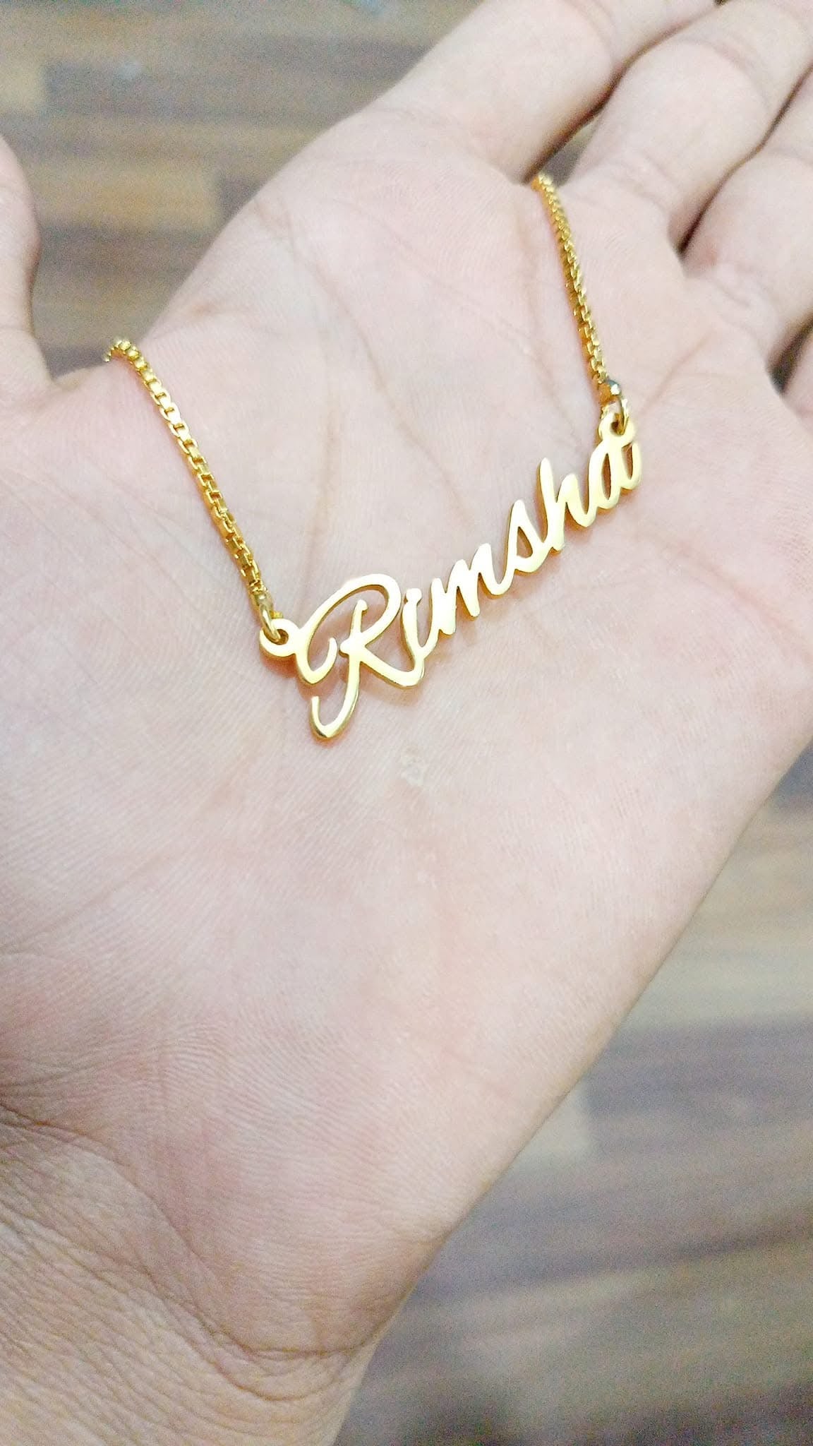 Customize Gold Plated Name Necklace