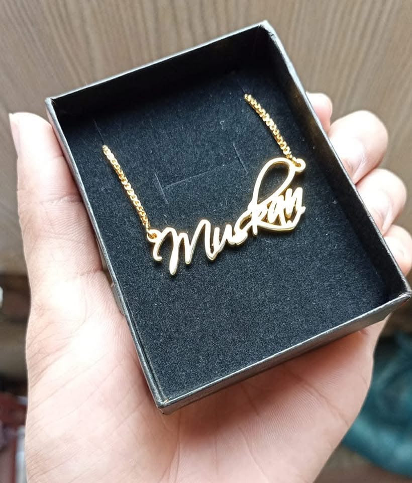 Customize Gold Plated Name Necklace