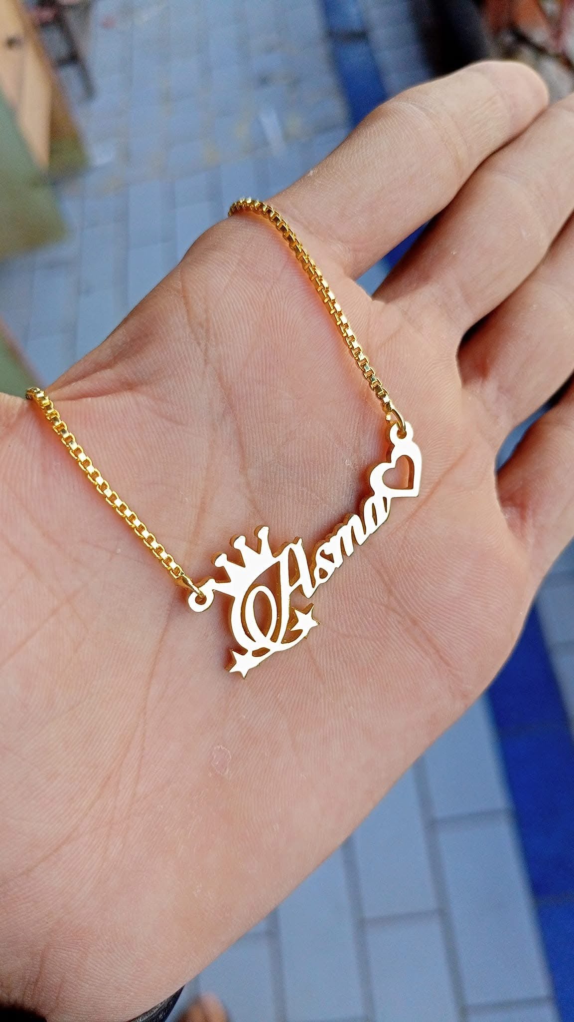 Customize Gold Plated Name Necklace