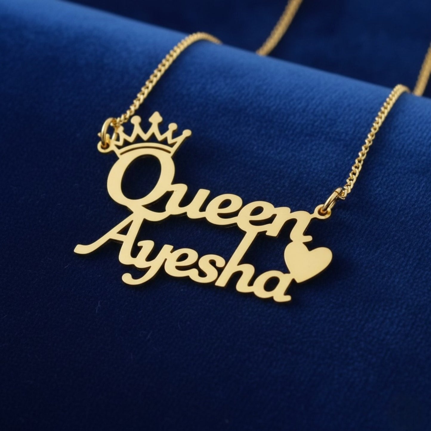 WOMENS GOLD PLATED NAME NECKLACE JEWELRY